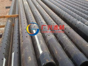 Perforated well casing and screen
