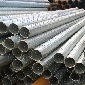 perforated casing pipe with wedge wire wrapped screen jacket